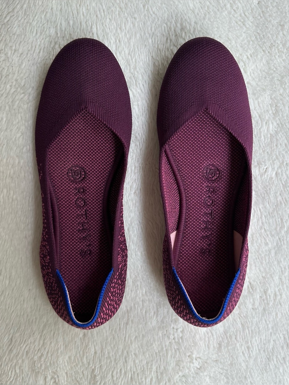 Rothy’s Fig Python The Flat Round Toe Ballet Flats Shoes 001-223 Retired 6
